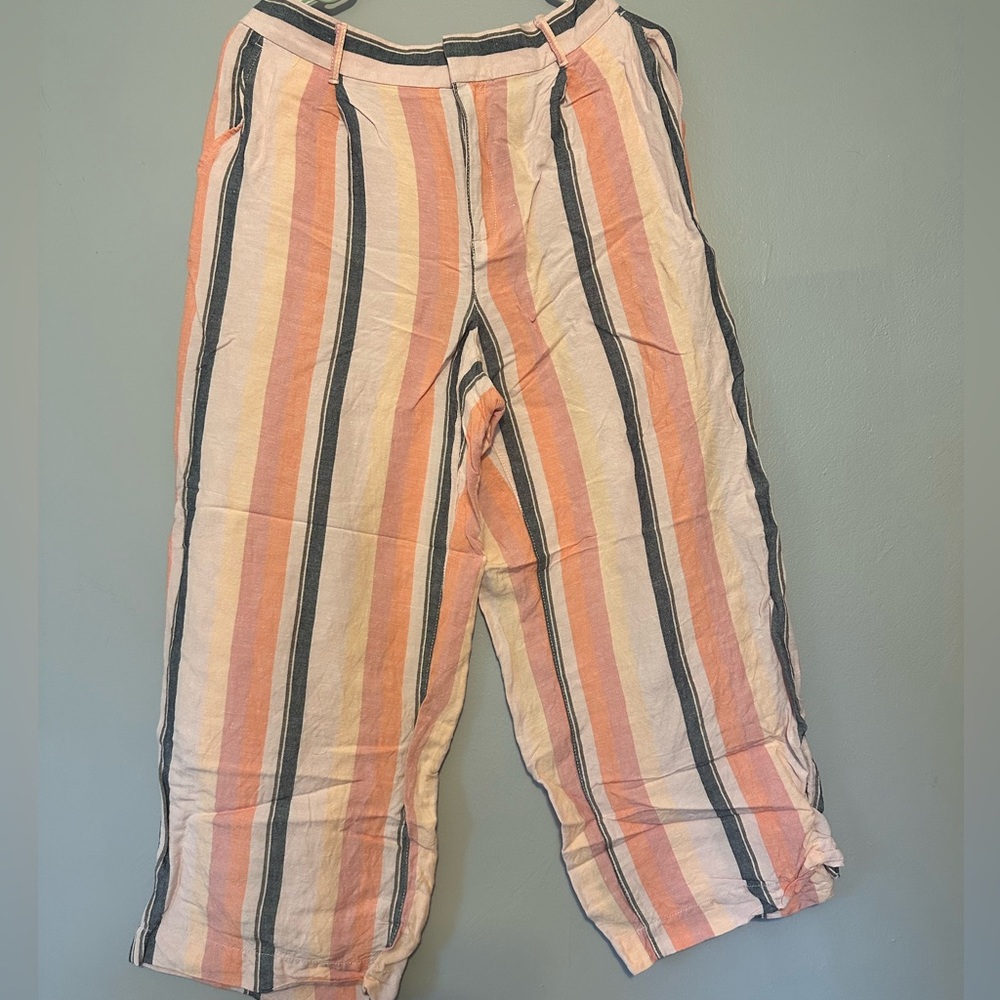 Loft wide leg linen pants